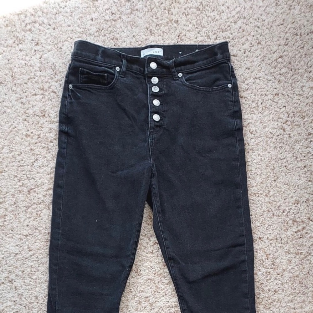 Women's High Waisted Black Jeans